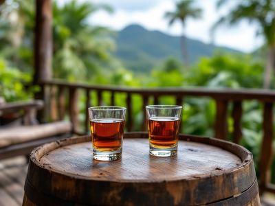 Rum tasting in Jamaica
