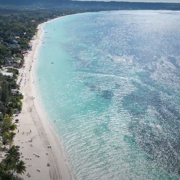 Aerial View of Seven Mile Beach